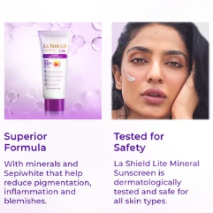 La Shield Lite SPF 50 PA+++ Mineral Sunscreen Gel