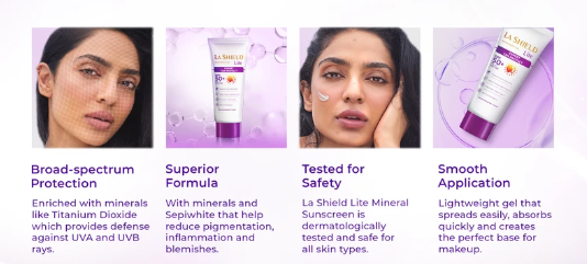 You are currently viewing La Shield Lite SPF 50 PA+++ Mineral Sunscreen Gel