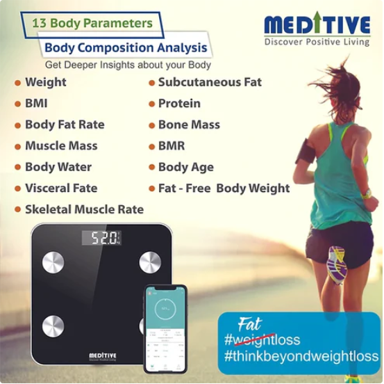 You are currently viewing MEDITIVE Bluetooth Digital BMI Weight Scale