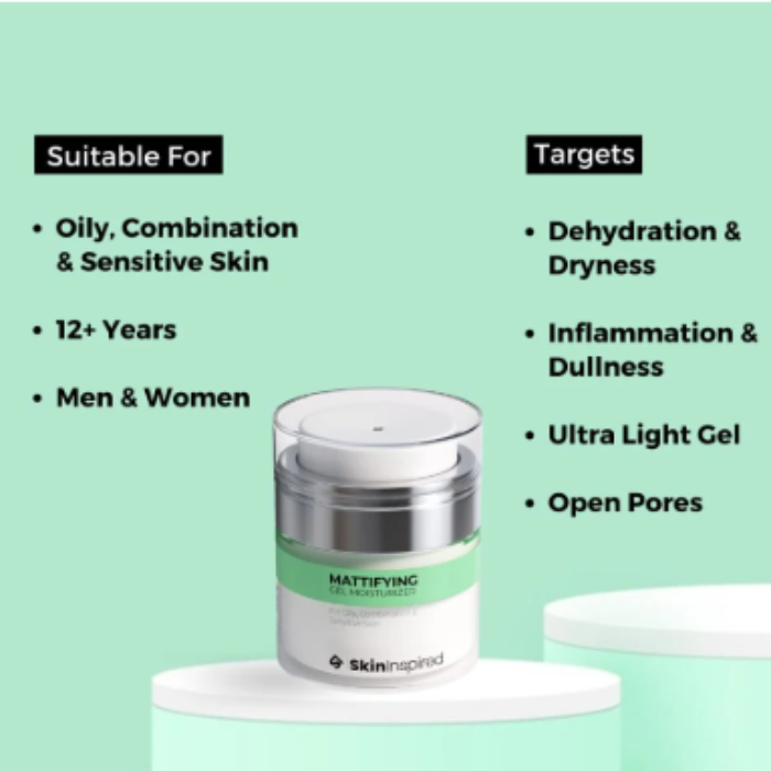SkinInspired Mattifying Gel Face Moisturizer Review