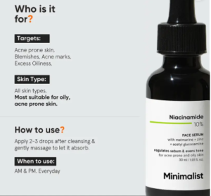Read more about the article Minimalist Oil Control & Anti-Acne 10% Niacinamide Face Serum