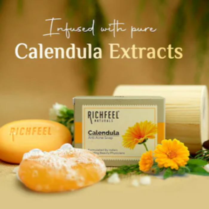 🌿 Richfeel Calendula Anti-Acne Soap