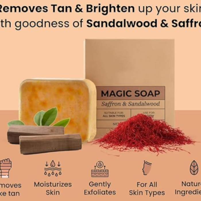 Ghar Soaps Sandalwood & Saffron Magic Soaps