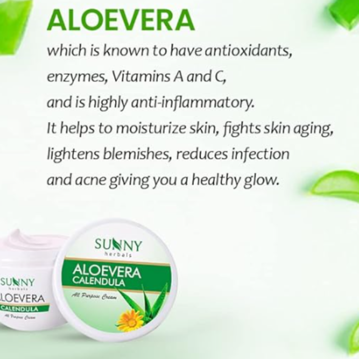 Sunny Herbals Aloevera & Calendula All Purpose Face Cream